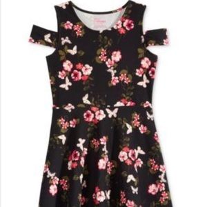 Epic Threads Girls Black Floral Dress